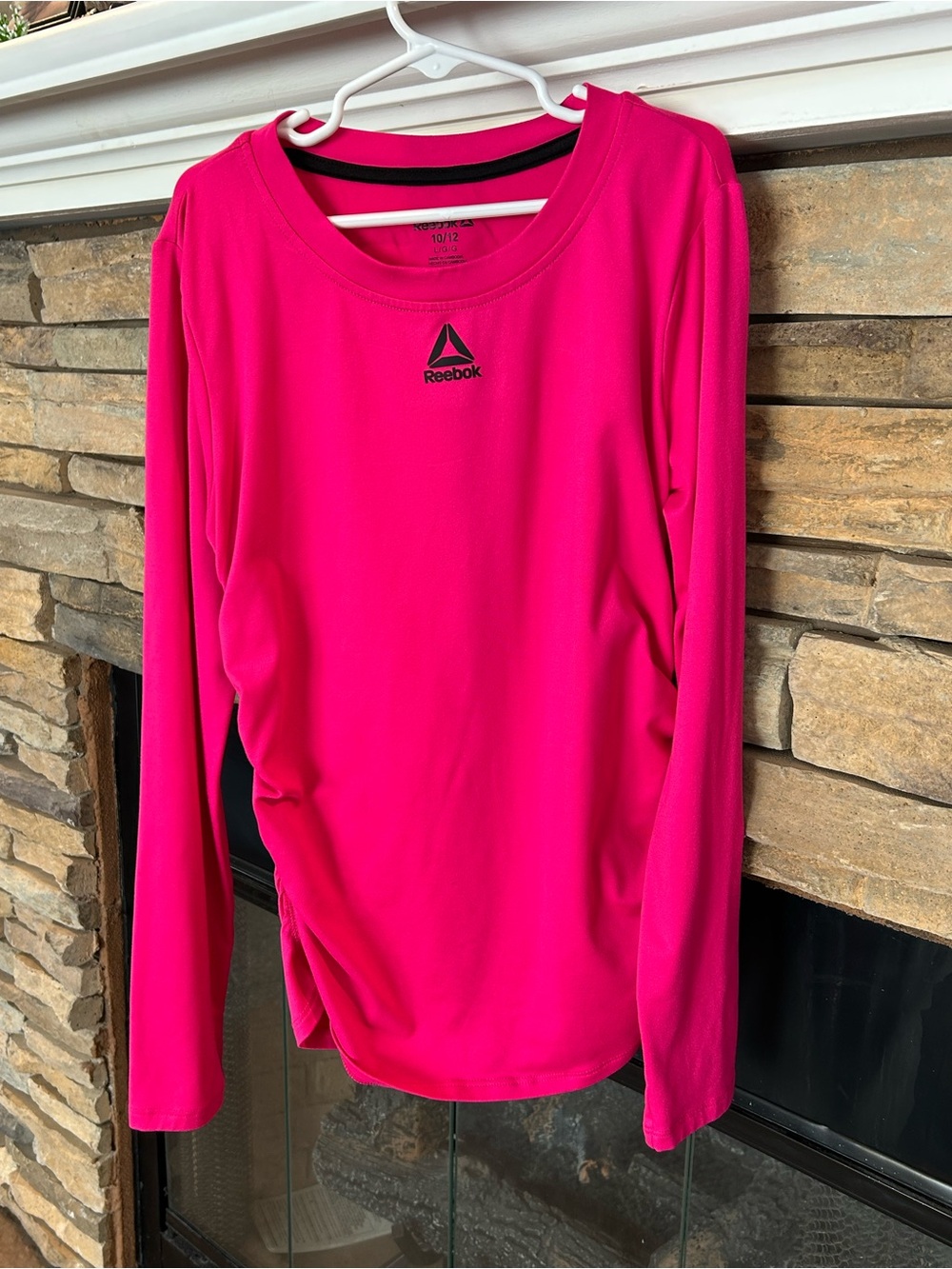 Reebok Bright Pink Girls' Long Sleeve Performance Tee